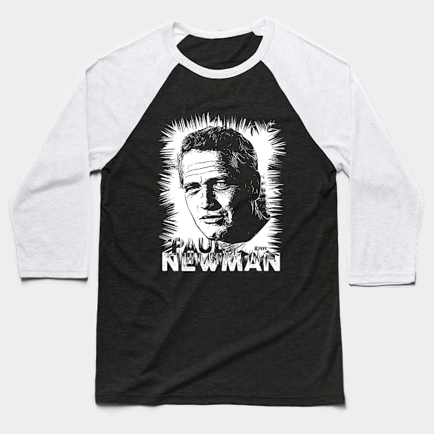 Paul Newman Baseball T-Shirt by ArtMofid